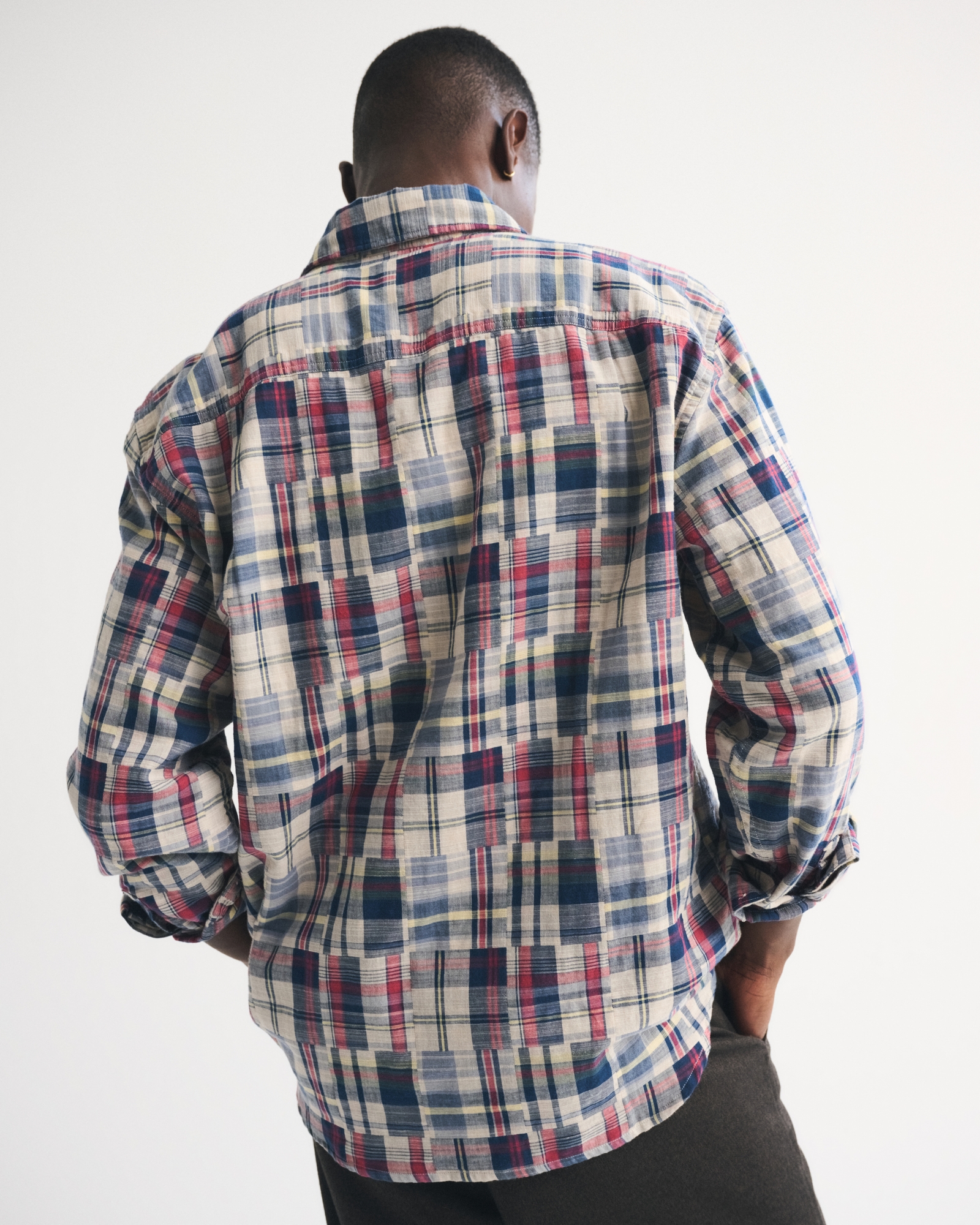 Double-Cloth Button-Up Shirt