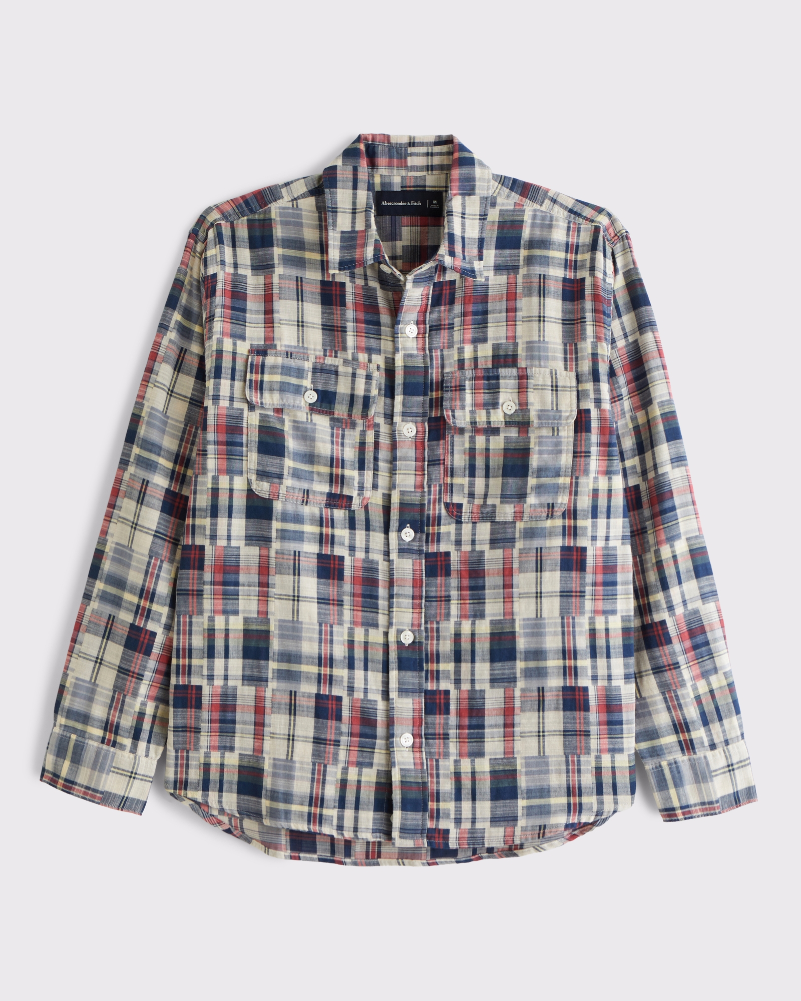 Double-Cloth Button-Up Shirt