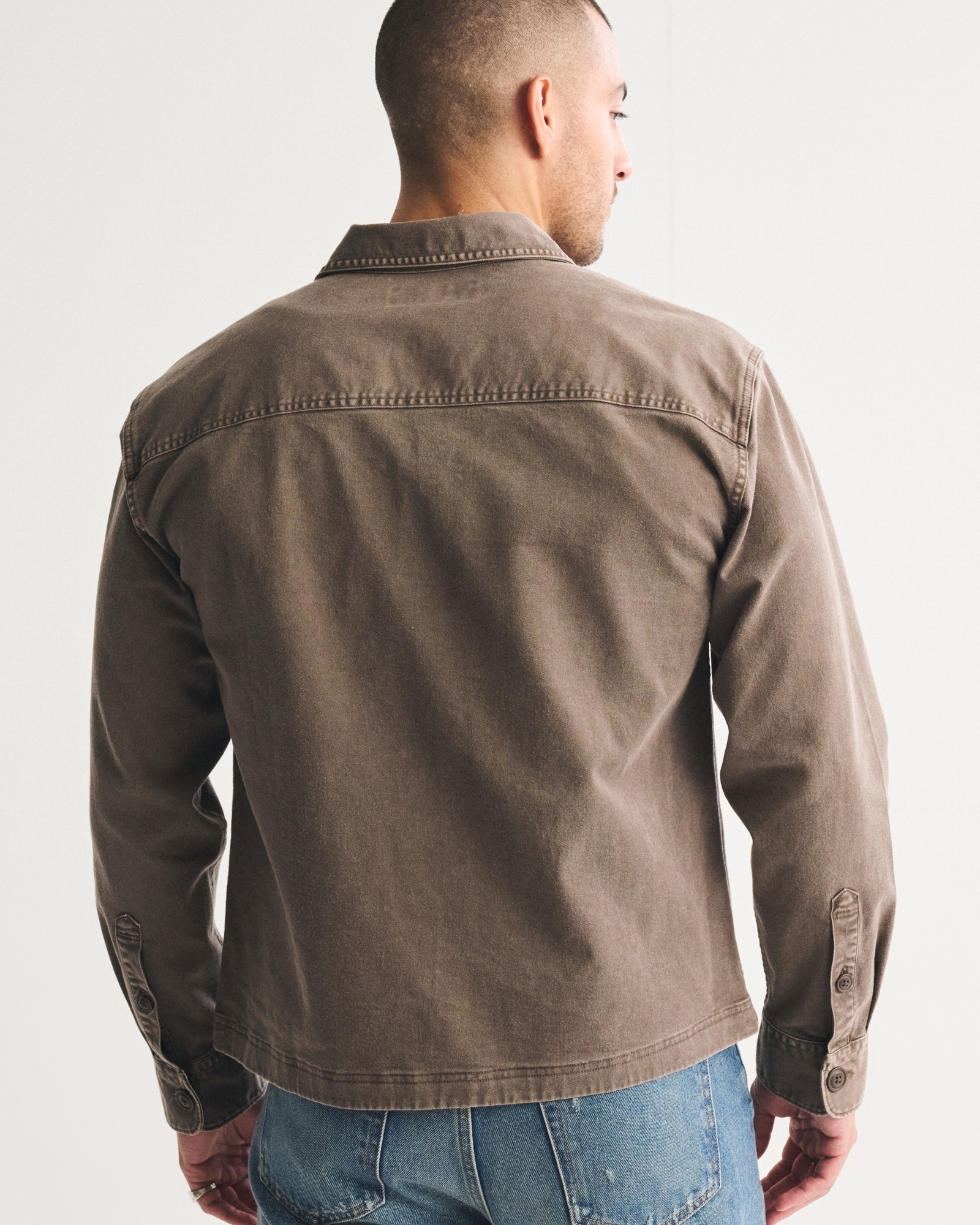 Twill Shirt Jacket