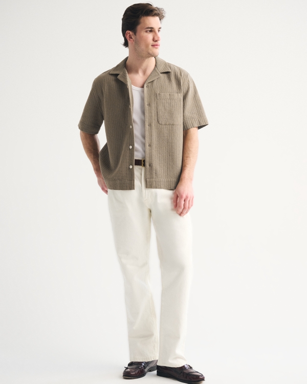 A&F Resort Shirt, Brown view 2