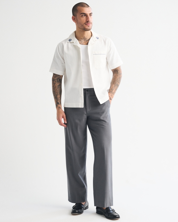 A&F 度假風恤衫, White Pattern view 2