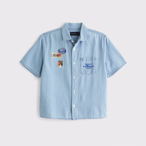 Мужские рубашки Abercrombie & Fitch Ford Workwear Button-Up Shirt