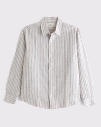 100% Linen Button-Up Shirt