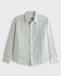 100% Linen Button-Up Shirt