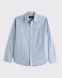 Seersucker Button-Up Shirt