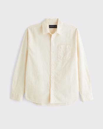 Seersucker Button-Up Shirt from Abercrombie & Fitch - $70