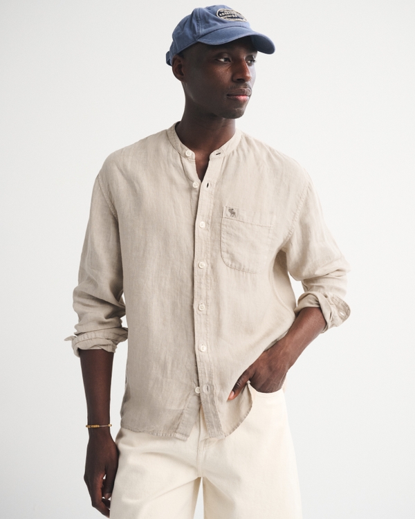 abercrombie and fitch dress shirts Men's Signature Icon Oxford Shirt F Breezy Shirt Shirt turbulance at Zalando.se Men's Long Sleeve Shirts |