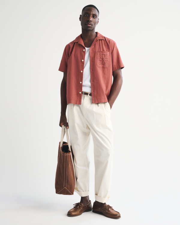 A&F Resort Shirt, Light Burgundy view 2