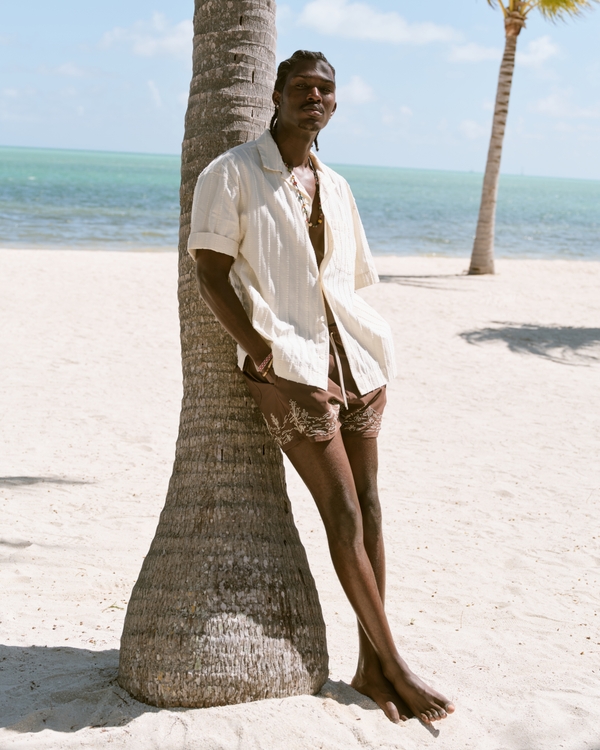 A&F Resort Shirt, Cream view 1