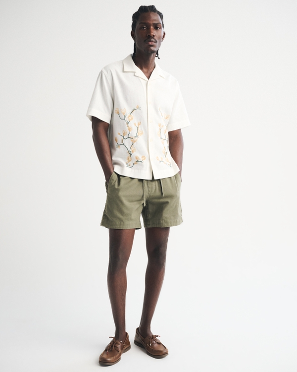 A&F Resort Shirt, White Pattern view 2