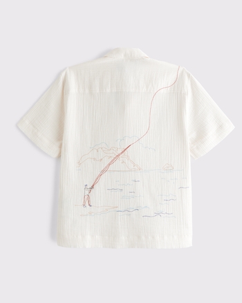 Short-Sleeve Gauzy Popover from Abercrombie & Fitch - $85
