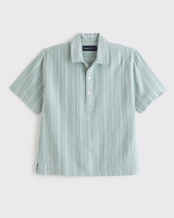 Gauzy Popover, Green Stripe view 1