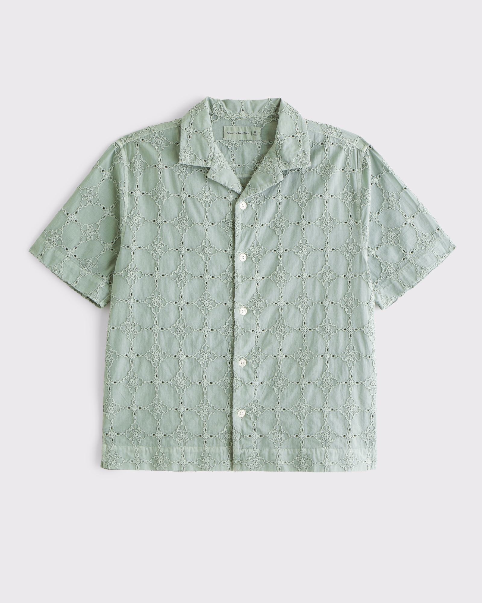 Embroidered Eyelet Shirt