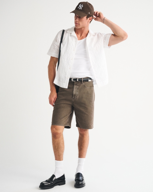 Embroidered Eyelet Shirt, White view 2