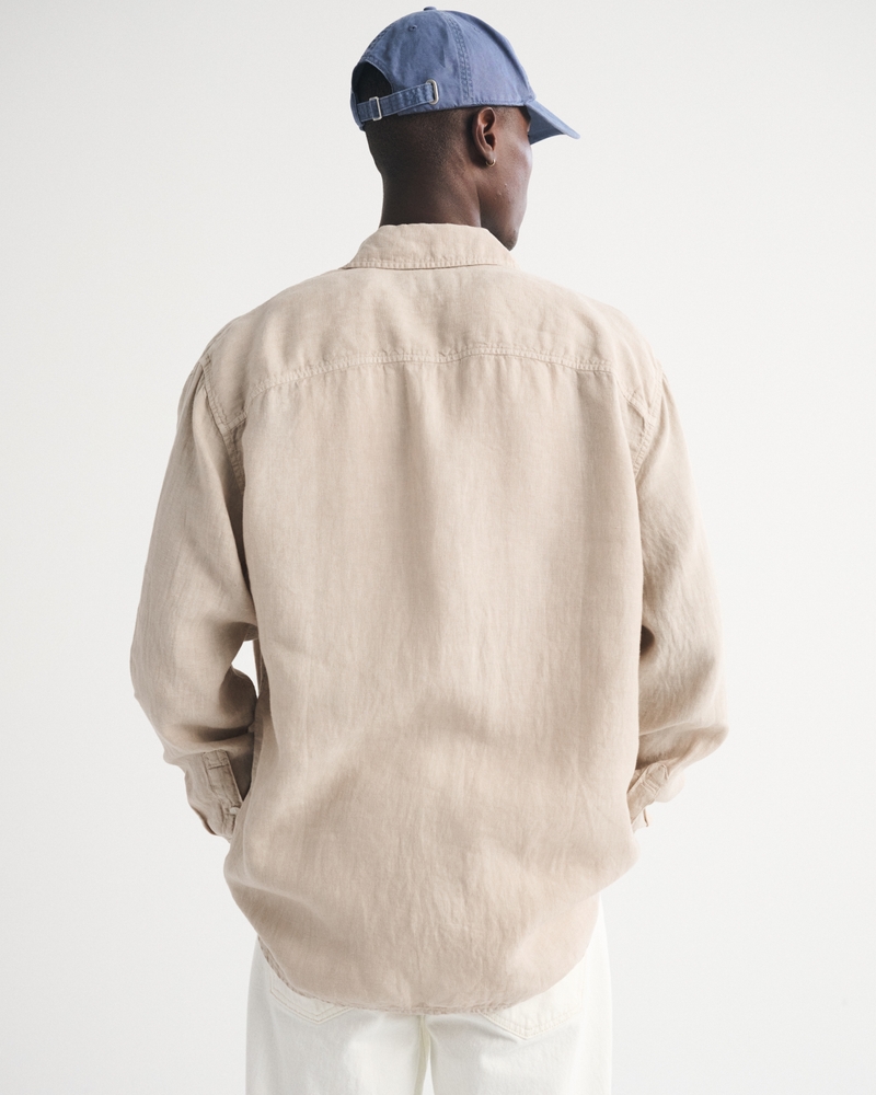 100% Linen 2-Pocket Shirt - thumbnail 4