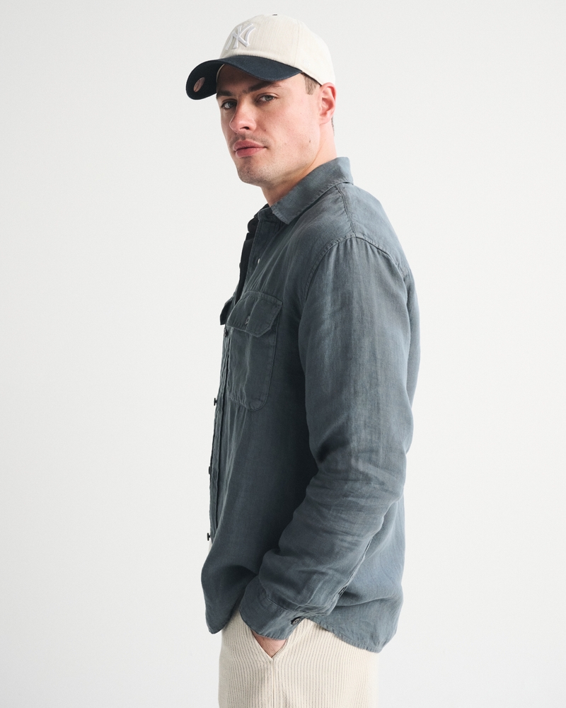 100% Linen 2-Pocket Shirt - thumbnail 9