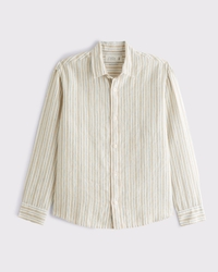 100% Linen Button-Up Shirt