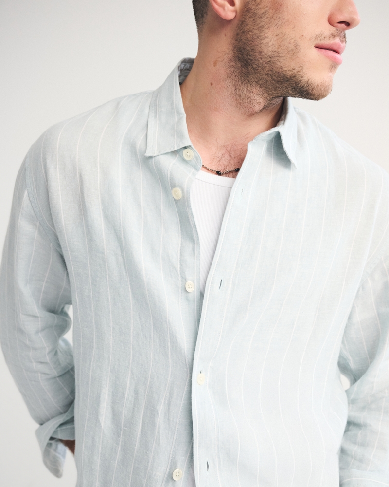 Plaid Button-Up Shirt