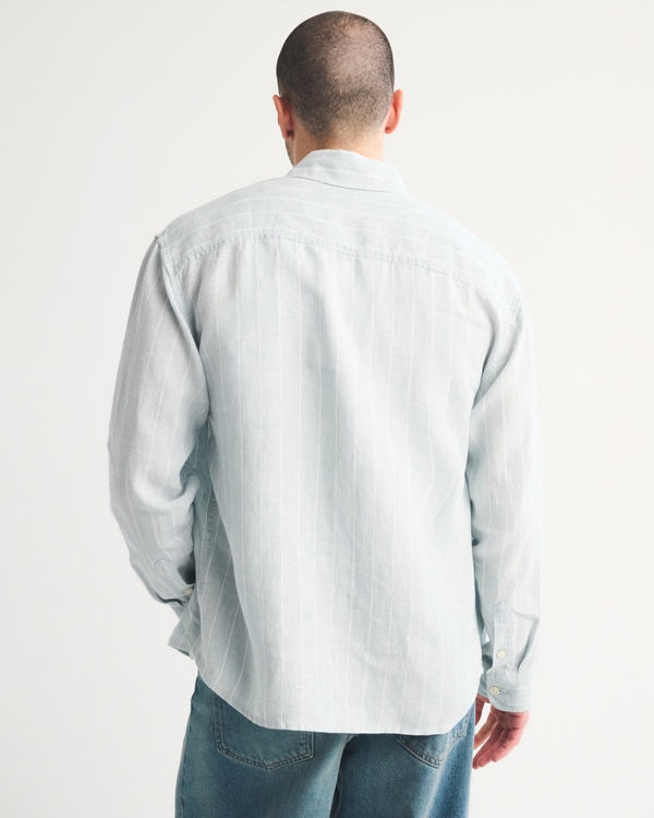 100% Linen Button-Up Shirt