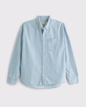 Chambray Denim Button-Up Shirt from Abercrombie & Fitch - $75