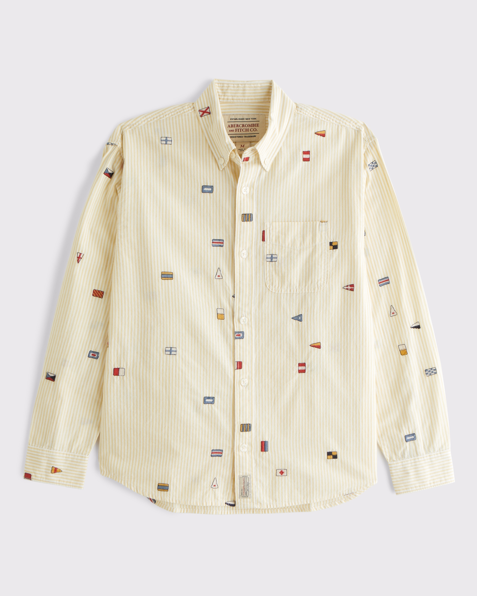 【好配色】Abercrombie & Fitch 開襟シャツ オープンカラー Men's Graphic Button-Up Shirt | Men's Tops | Abercrombie.com