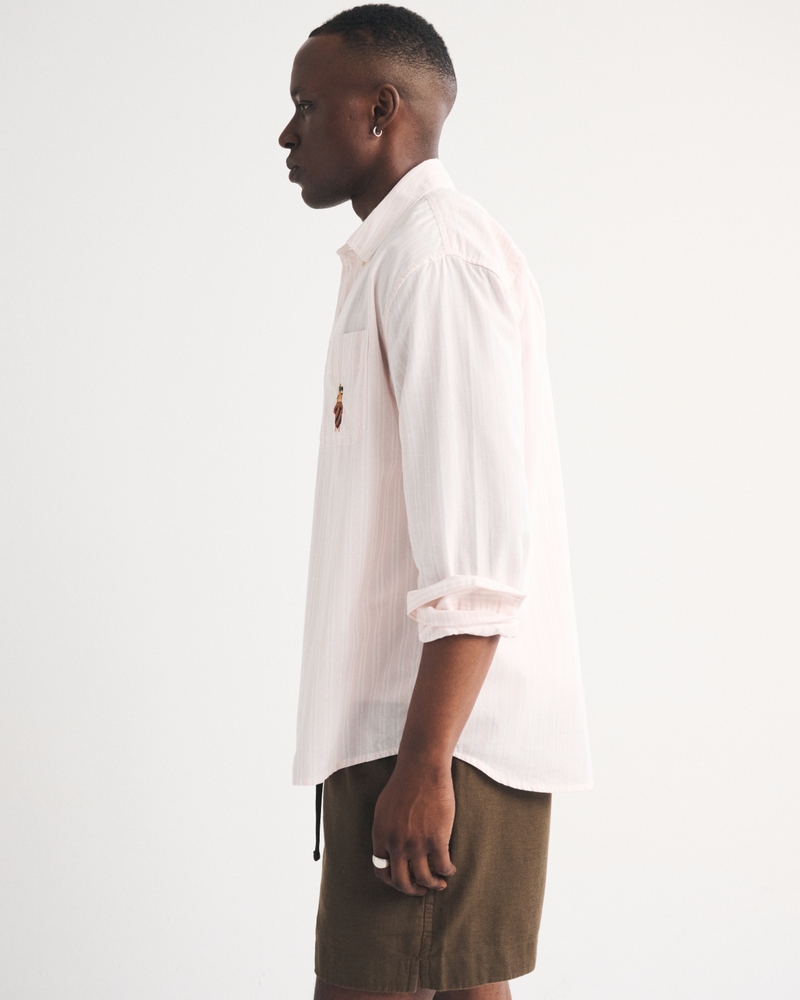 Graphic Button-Up Shirt - thumbnail 7