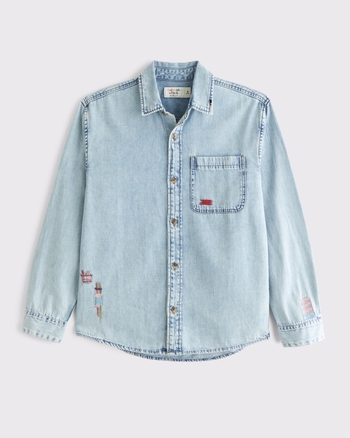 Pride Denim Shirt from Abercrombie & Fitch - $85