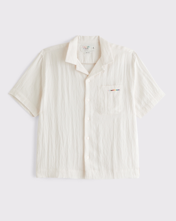 Pride A&F Resort Shirt, Cream view 1