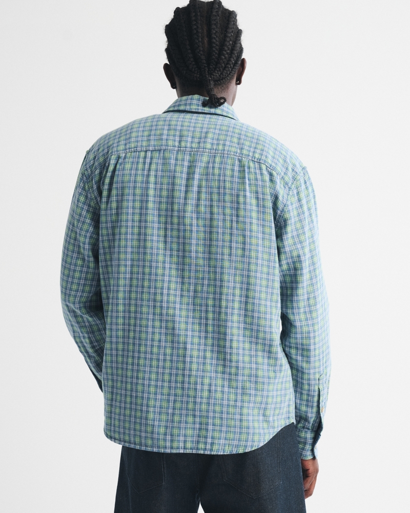 Double Cloth Plaid Shirt - thumbnail 5