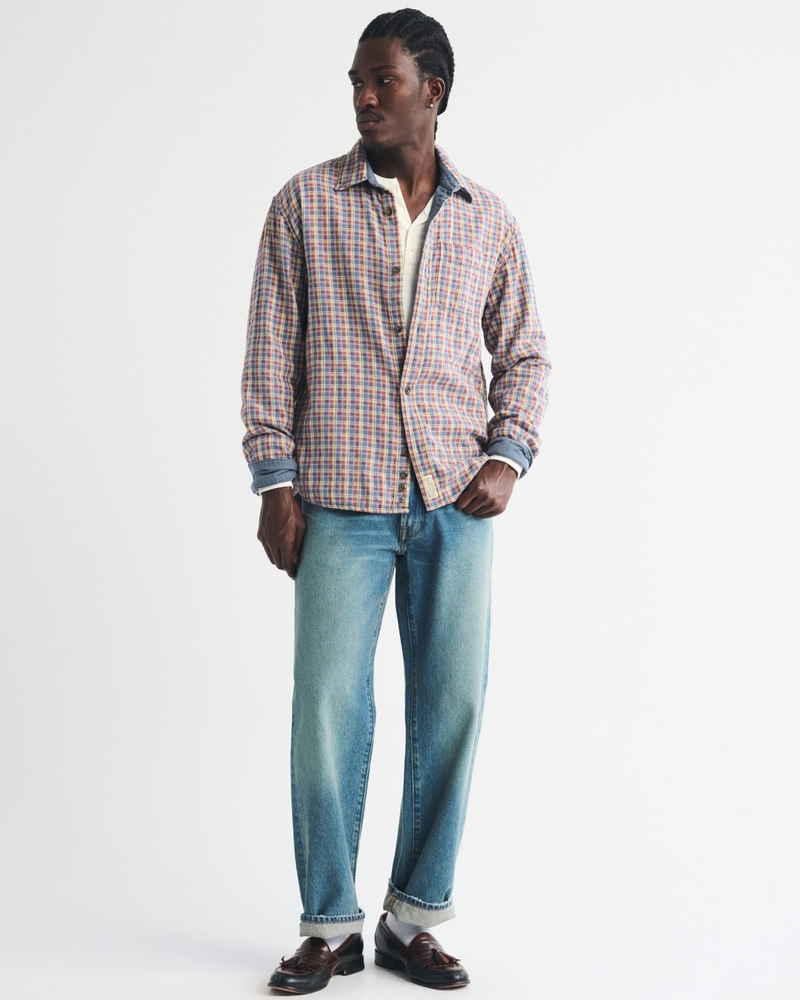 Double Cloth Plaid Shirt - thumbnail 6