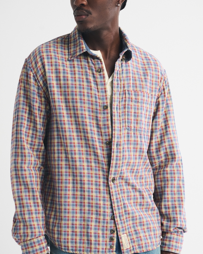 Double Cloth Plaid Shirt - thumbnail 8