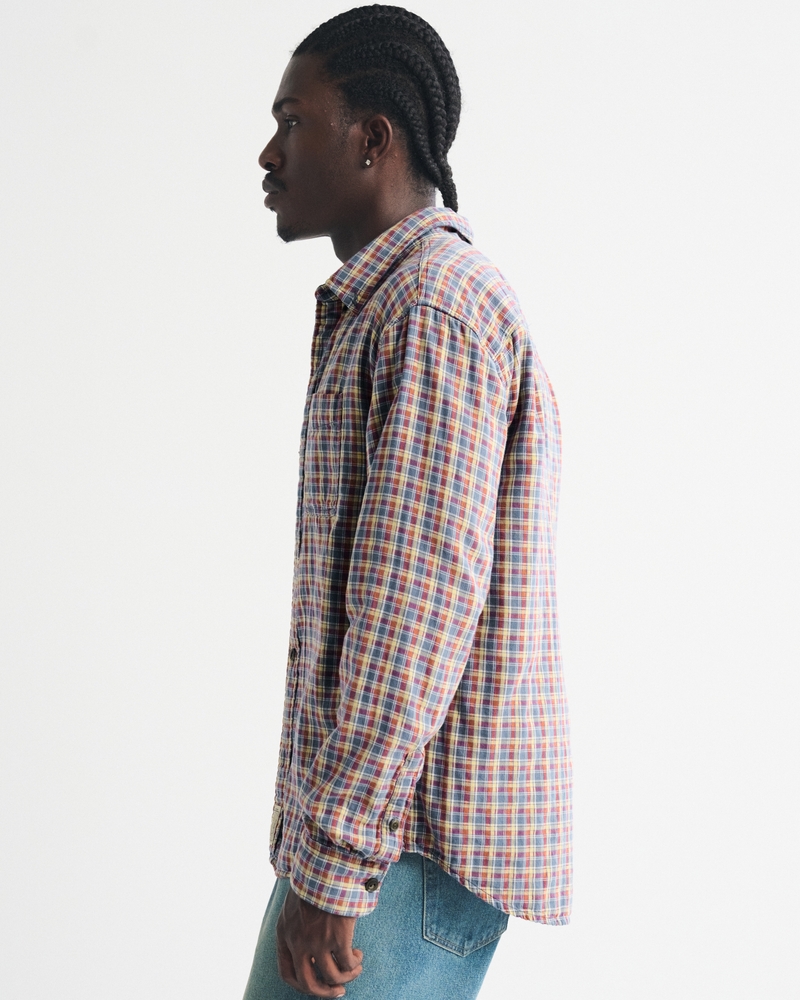 Double Cloth Plaid Shirt - thumbnail 9