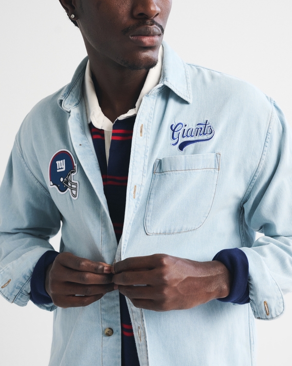 New York Giants Denim Shirt