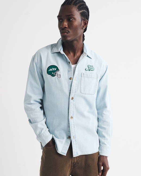 New York Jets Denim Shirt