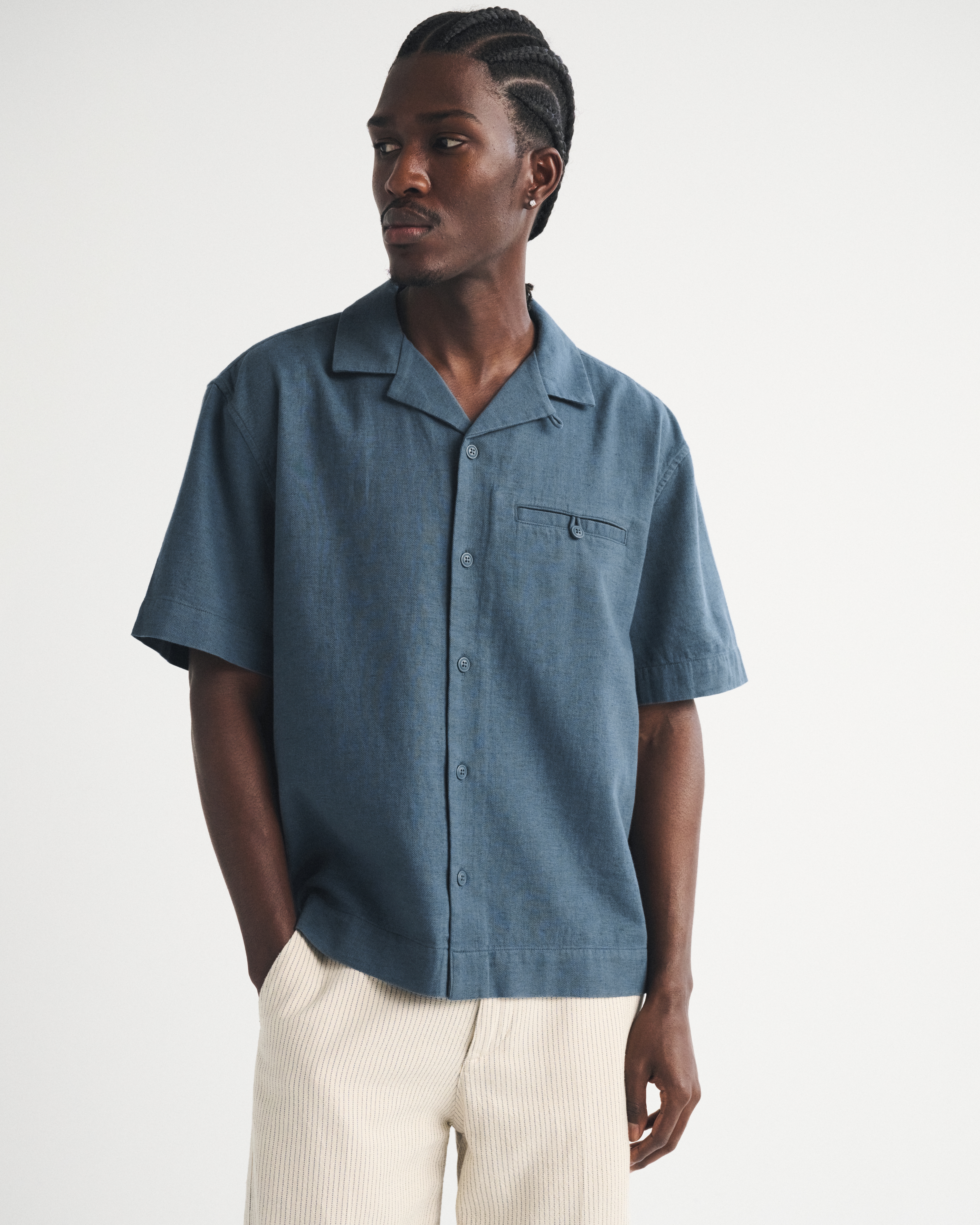 Boxy Button-Up Shirt