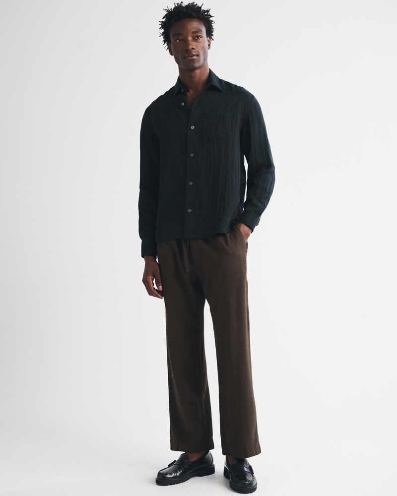 Lyocell-Blend Button-Up Shirt - thumbnail 6