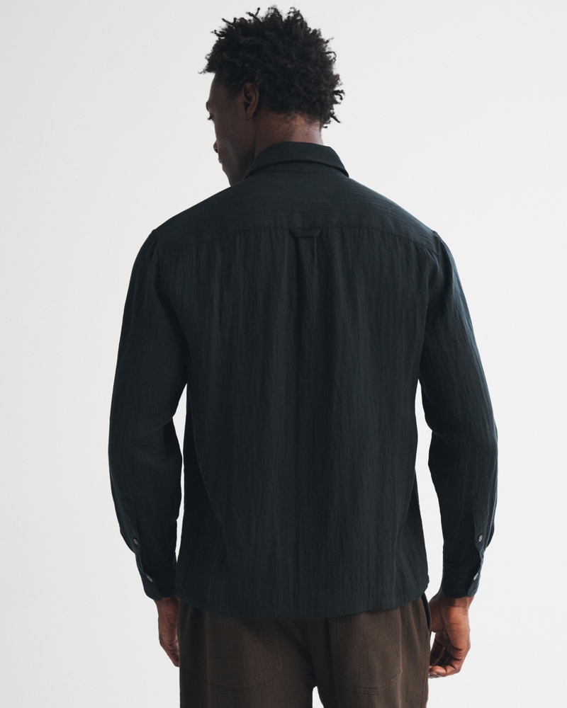 Lyocell-Blend Button-Up Shirt - thumbnail 10