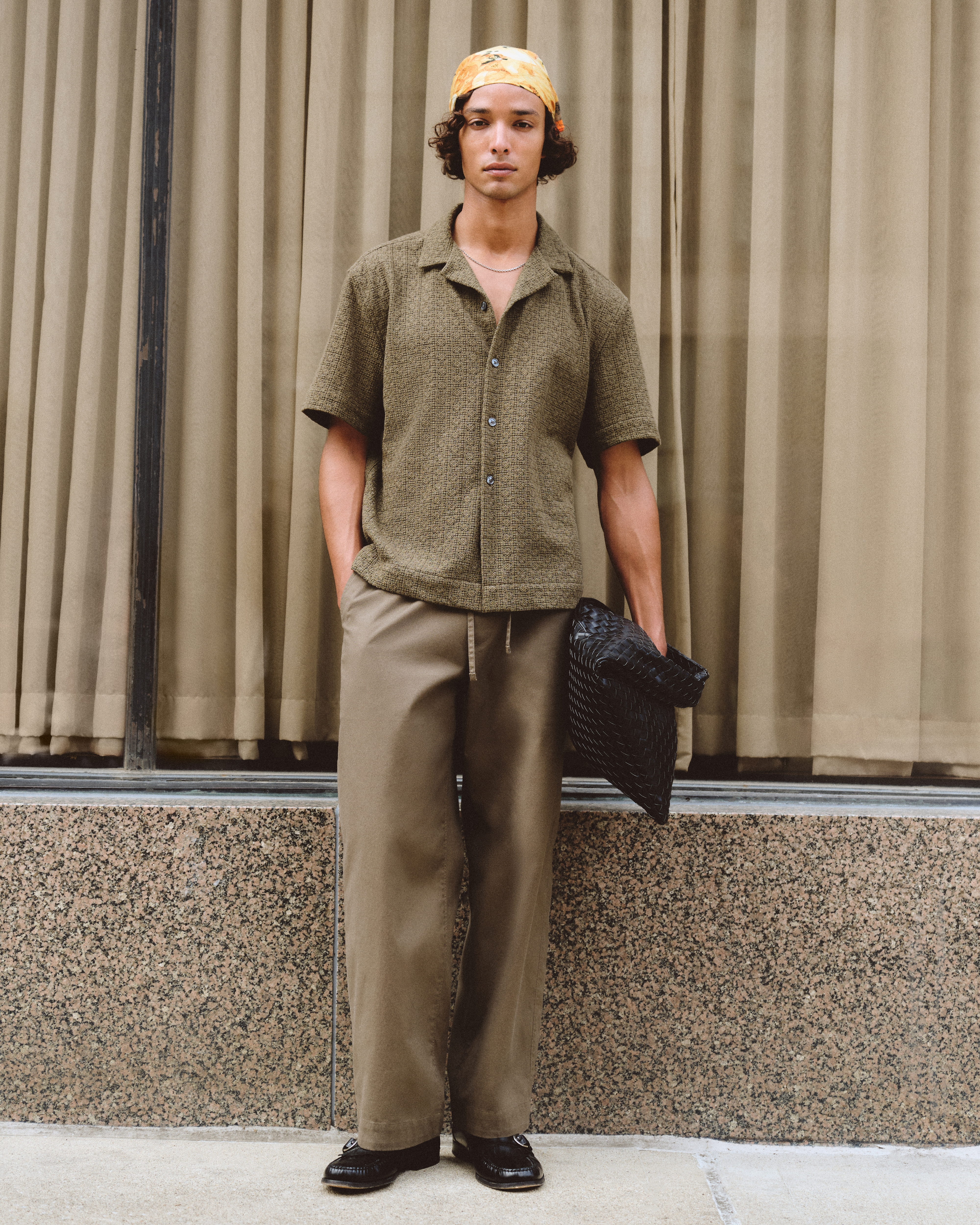 Мужские рубашки Abercrombie & Fitch Boxy Button-Up Lace Shirt — фото 4