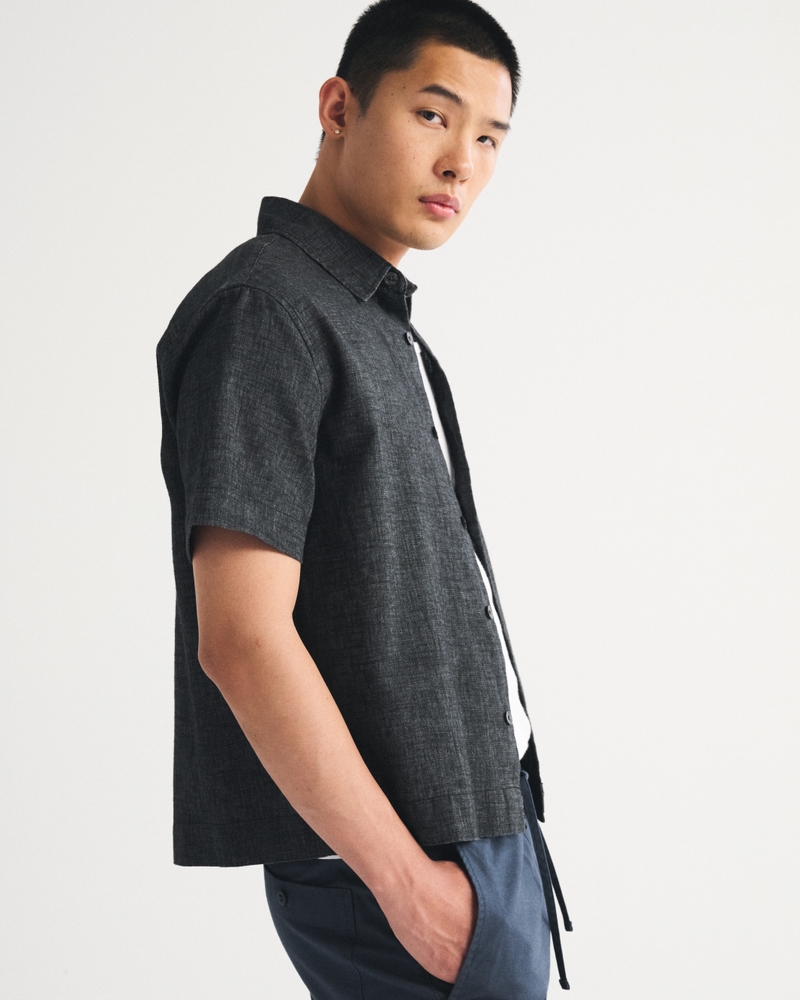 Point Collar Button-Up Shirt - thumbnail 9