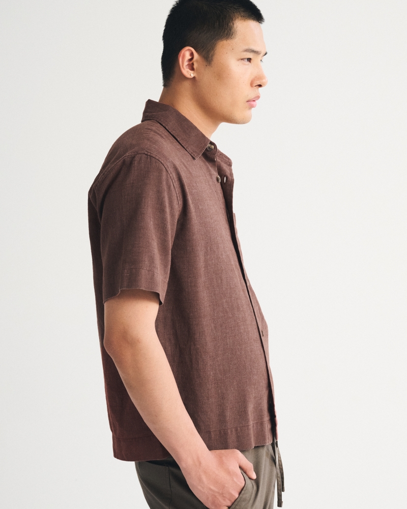 Point Collar Button-Up Shirt - thumbnail 4