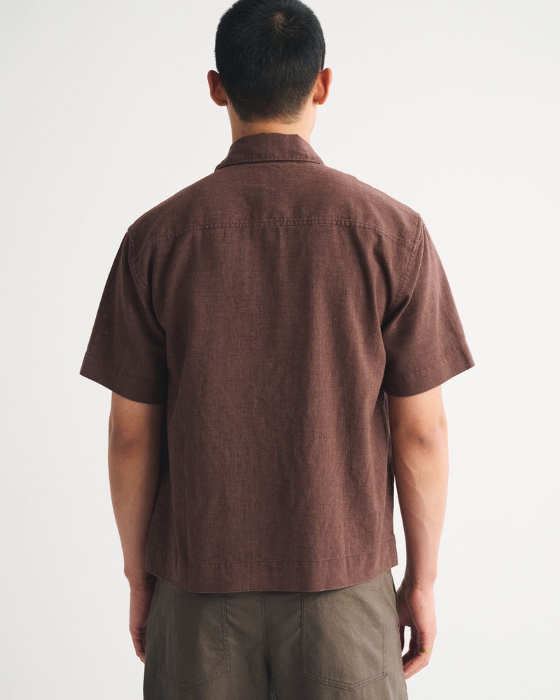 Point Collar Button-Up Shirt - thumbnail 5