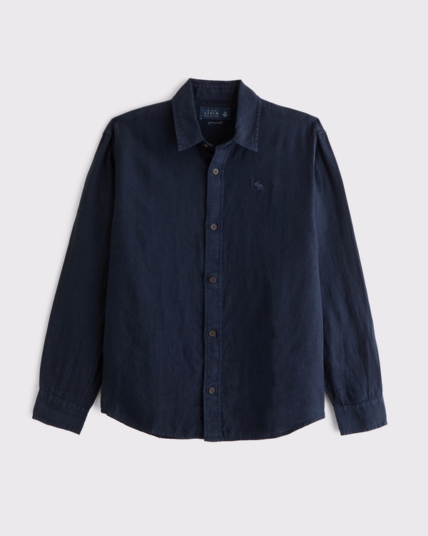 メンズ 長袖ボタンダウンシャツ | Abercrombie & Fitch