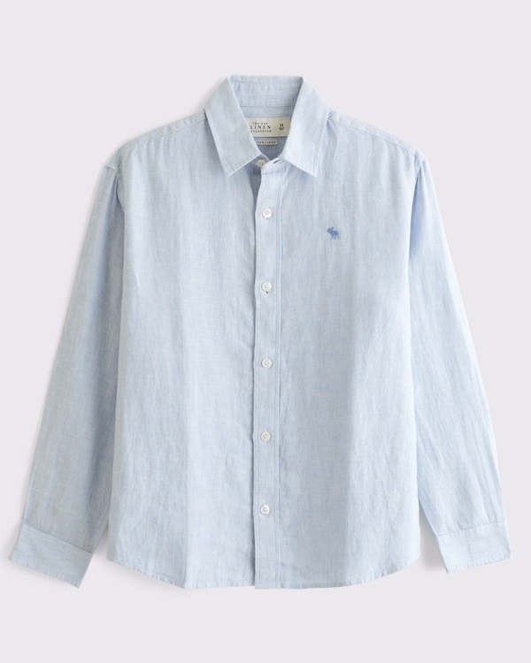 メンズ 長袖ボタンダウンシャツ | Abercrombie & Fitch