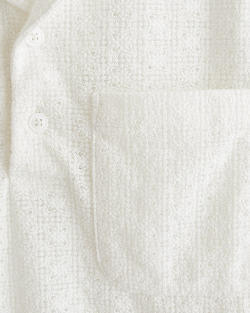 Short-Sleeve Lace Popover - thumbnail 3