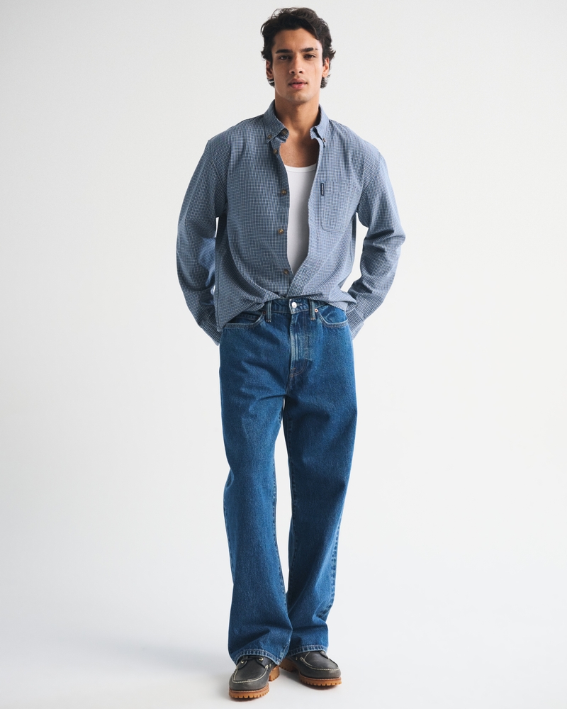 Twill Button-Up Shirt