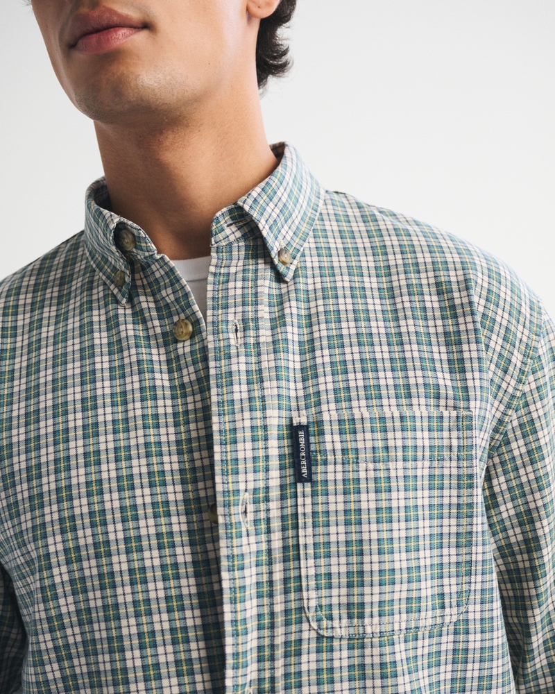 Twill Button-Up Shirt - thumbnail 8