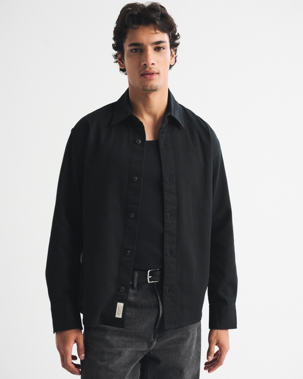 Twill Button-Up Shirt
