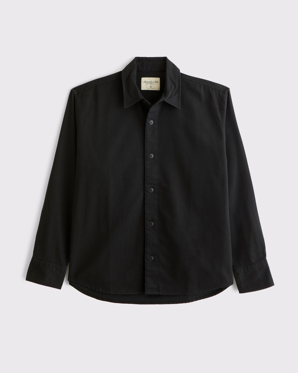 Twill Button-Up Shirt