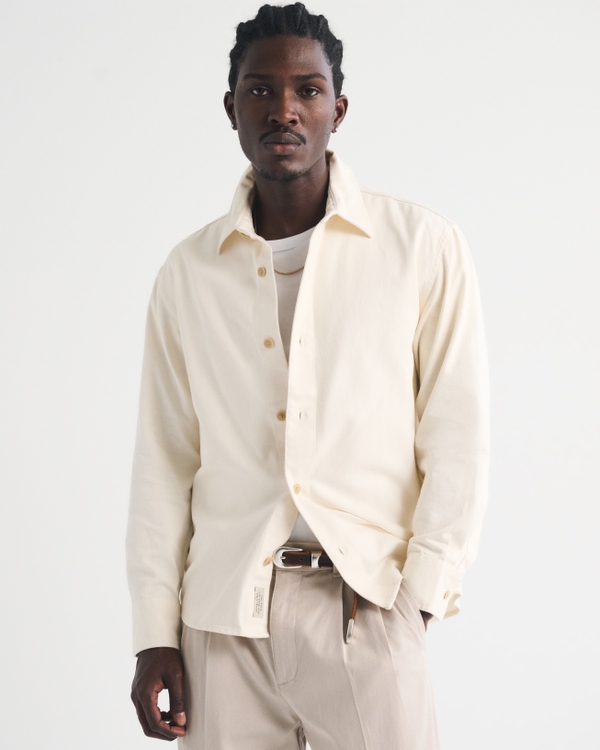 Twill Button-Up Shirt