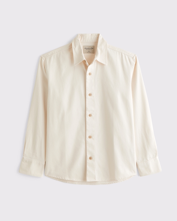 Twill Button-Up Shirt